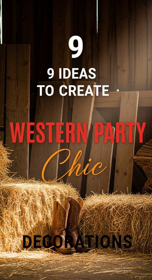 9 Ideas To Create Western Party Decorations 69e4ae34190e2