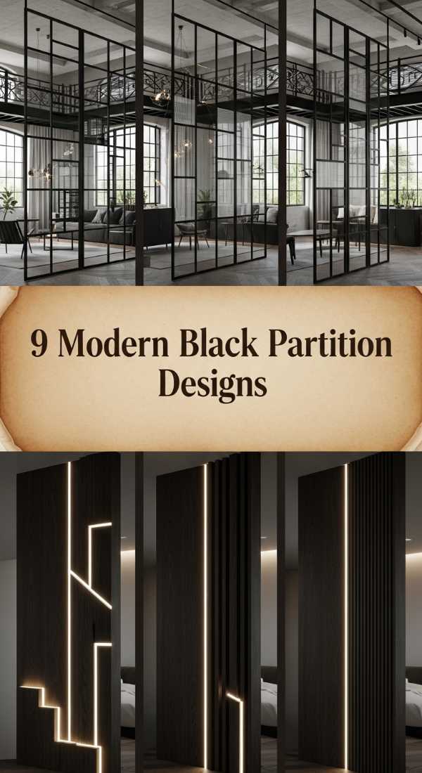 9 Modern Black Partition Designs 69f3a6946abe5