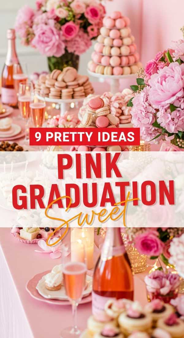 9 Pretty Ideas For A Pink Graduation Party 69e9f7f5a6c81