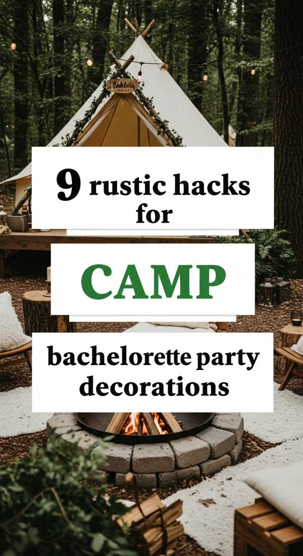 9 Rustic Hacks For Camp Bachelorette Party Decorations 69e32d89da922