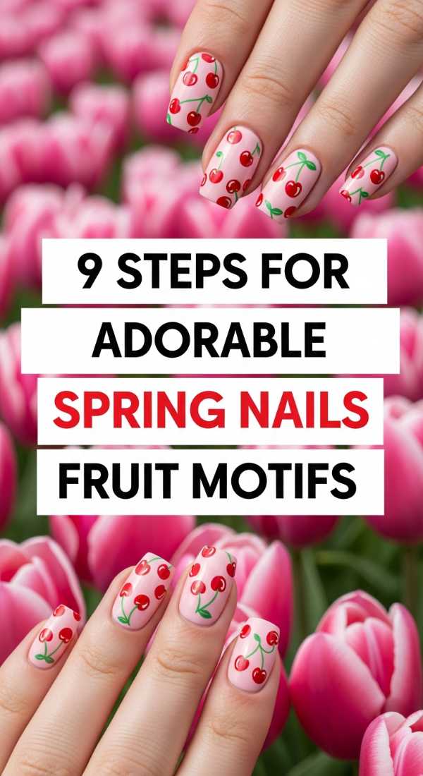 9 Steps For Adorable Spring Nails Fruit Motifs 69efb15716ef3