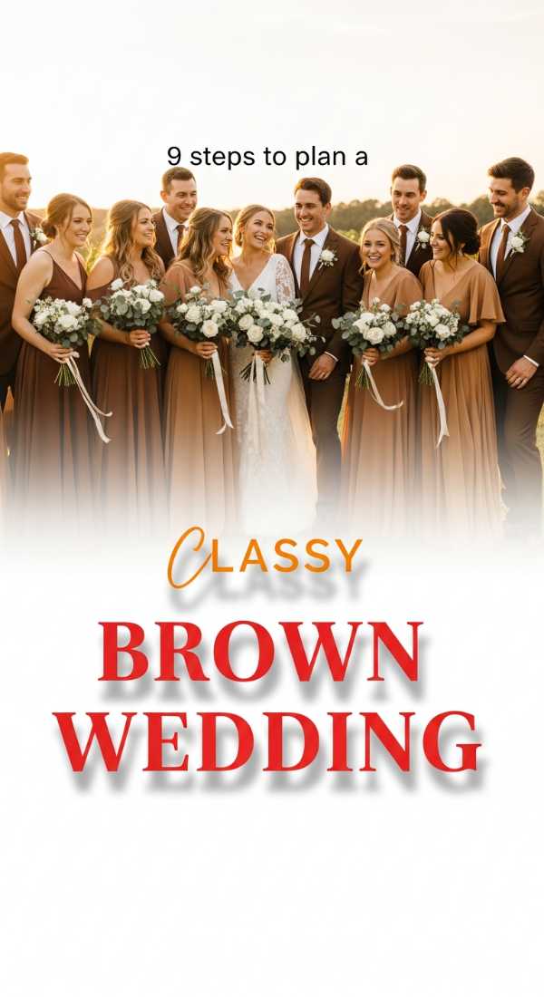 9 Steps To Plan A Classy Brown Wedding Party 69e605cb823e6