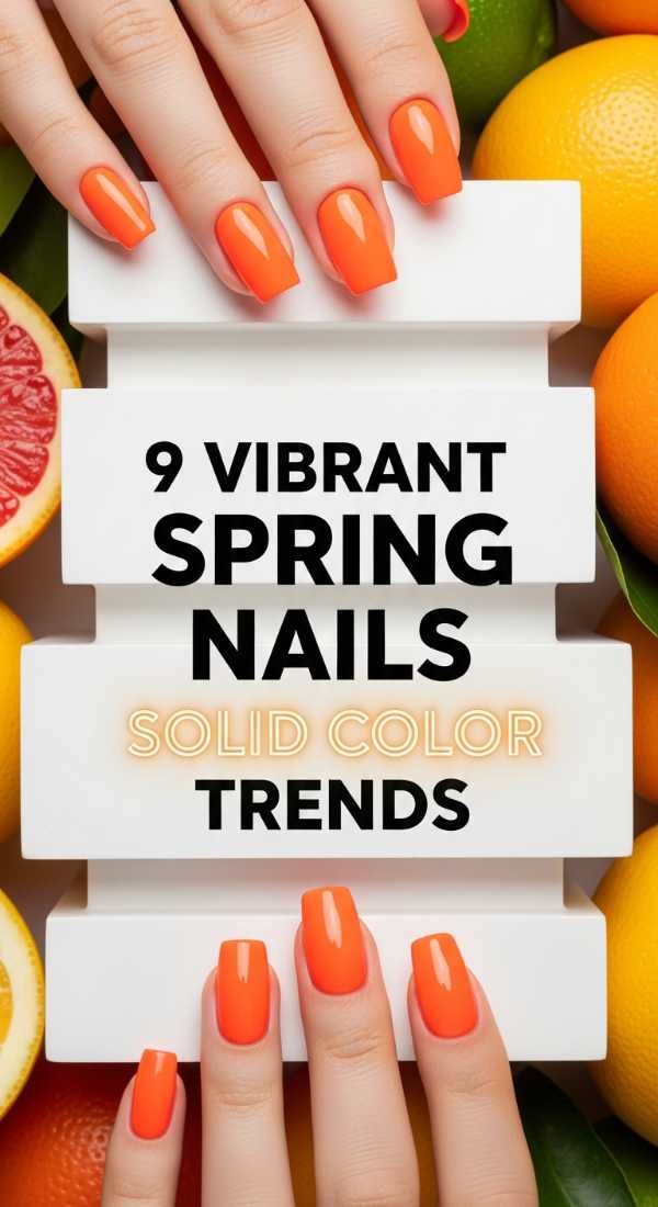 9 Vibrant Spring Nails Solid Color Trends 69df1d4cc8ad9