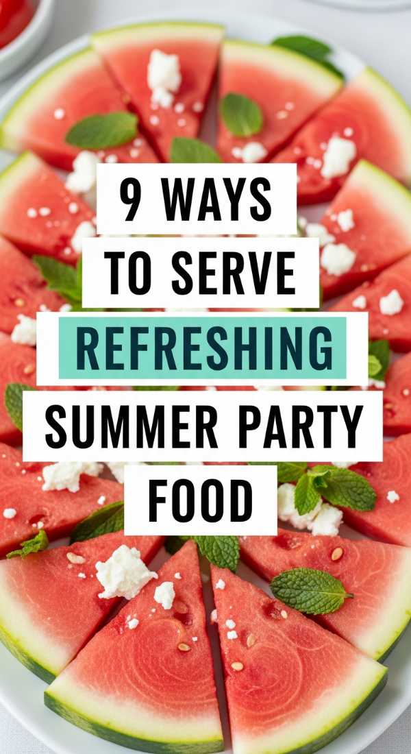 9 Ways To Serve Refreshing Summer Party Food 69e32d8dee7ec