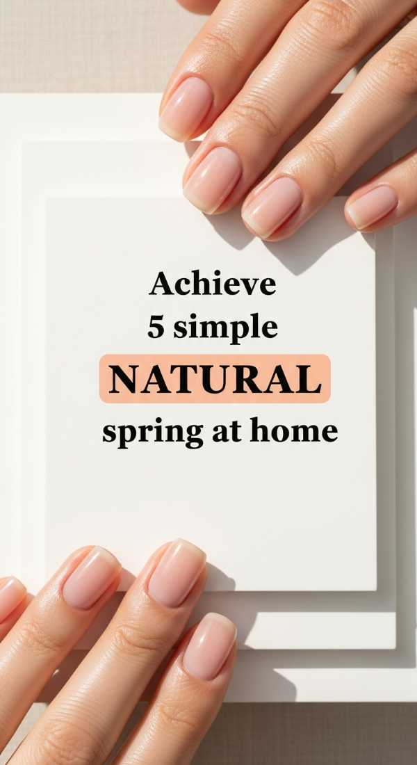 Achieve 5 Simple Natural Spring Nails At Home 69e78033ebd8e