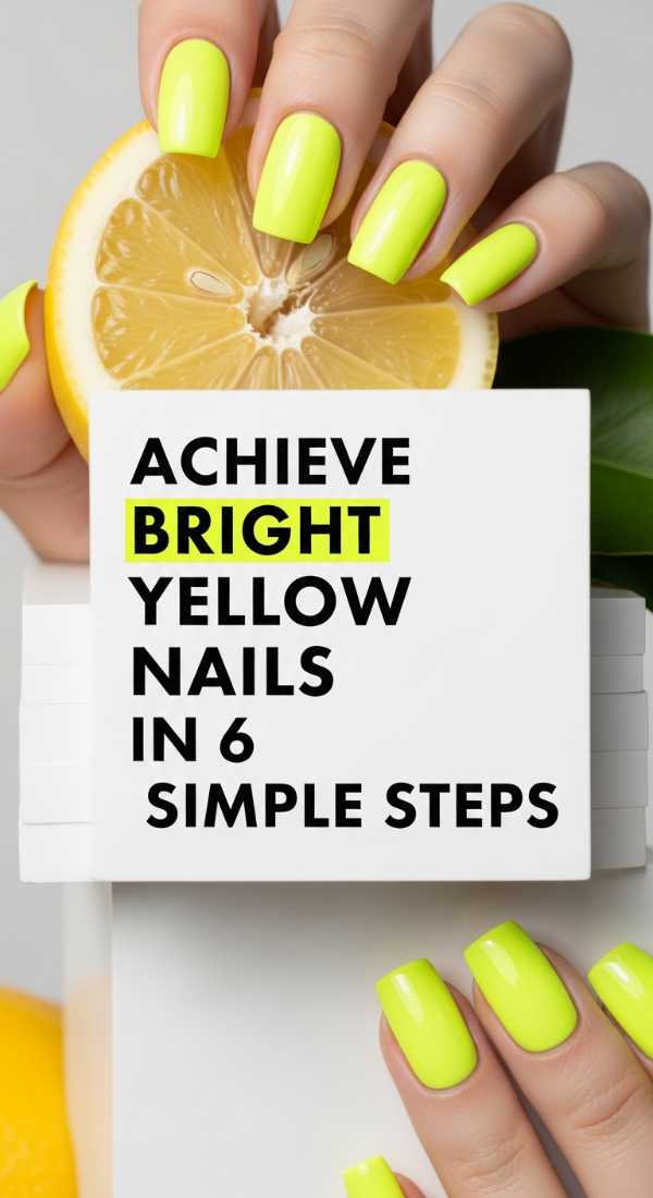 Achieve Bright Yellow Nails In 6 Simple Steps 69e52878734a8