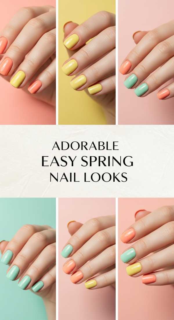 Adorable Easy Spring Nail Looks 69f2495990276