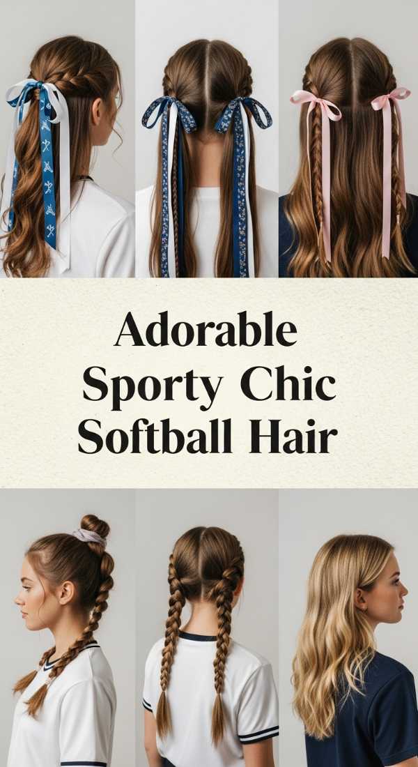 Adorable Sporty Chic Softball Hair 69f262c7c0eb2