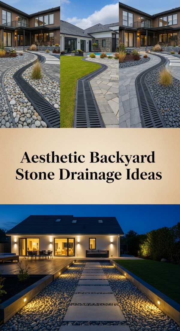 Aesthetic Backyard Stone Drainage Ideas 69ed034a99a09