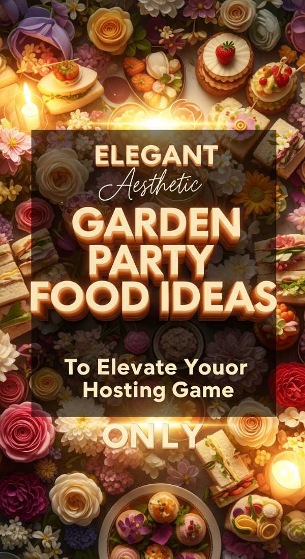 Aesthetic garden party food ideas