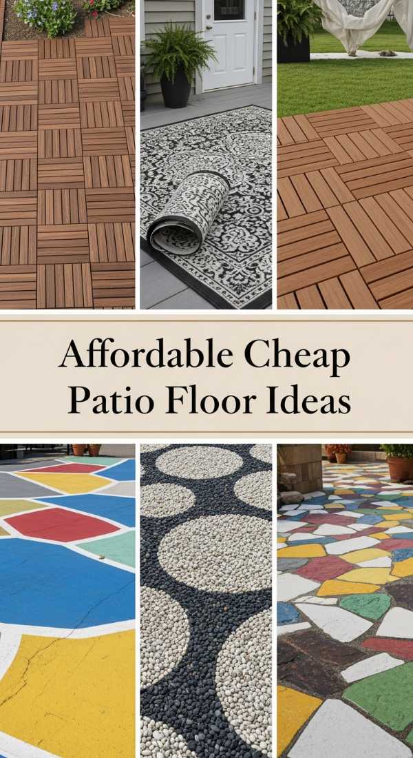 Affordable Cheap Patio Floor Ideas 69efa27338913