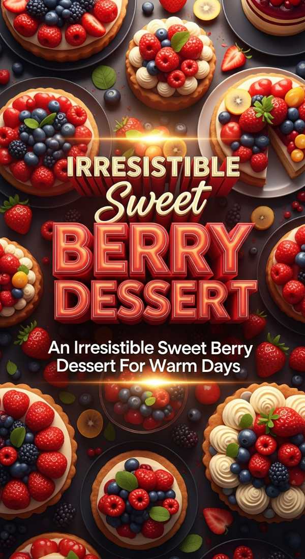 An Irresistible Sweet Berry Dessert For Warm Days 69e707da0a459