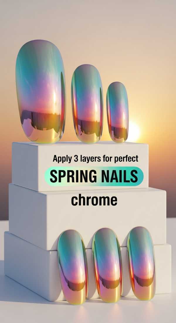 Apply 3 Layers For Perfect Spring Nails Chrome 69efaf81c730f