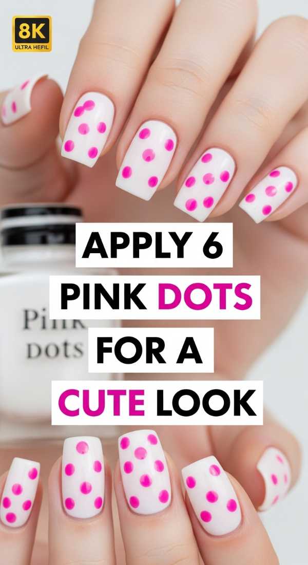 Apply 6 Pink Dots For A Cute Look 69e7801e79741