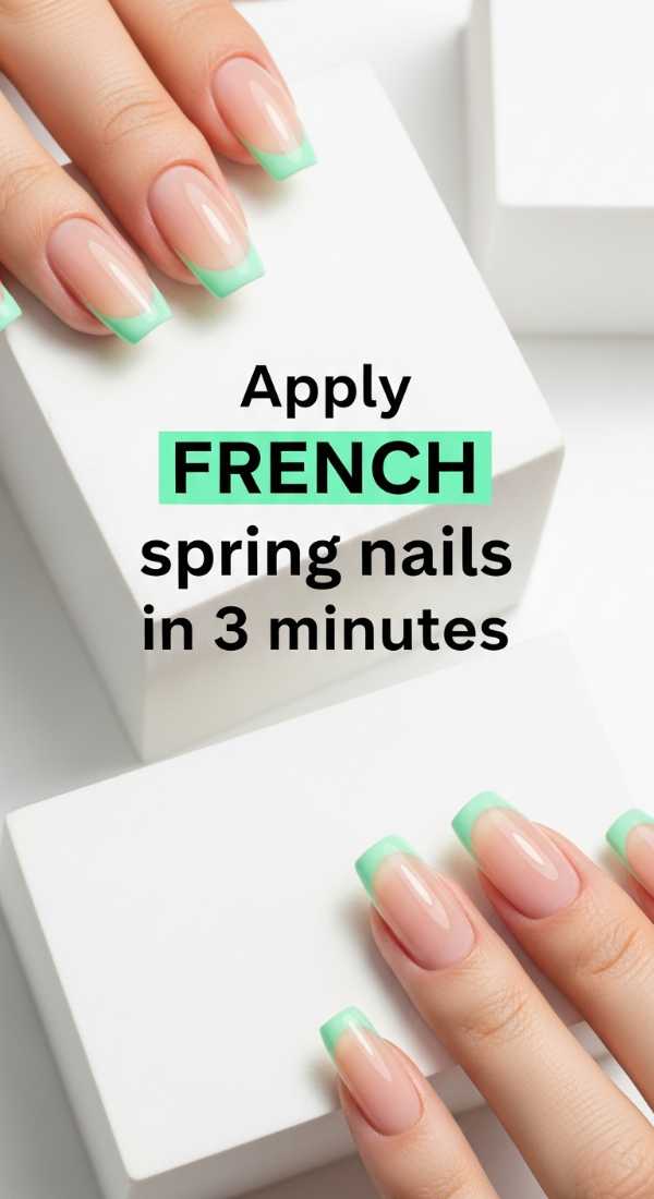 Apply French Spring Nails In 3 Minutes 69e3c05da3a6e