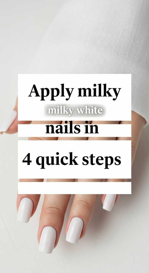 Apply Milky White Nails In 4 Quick Steps 69e78019a2d88