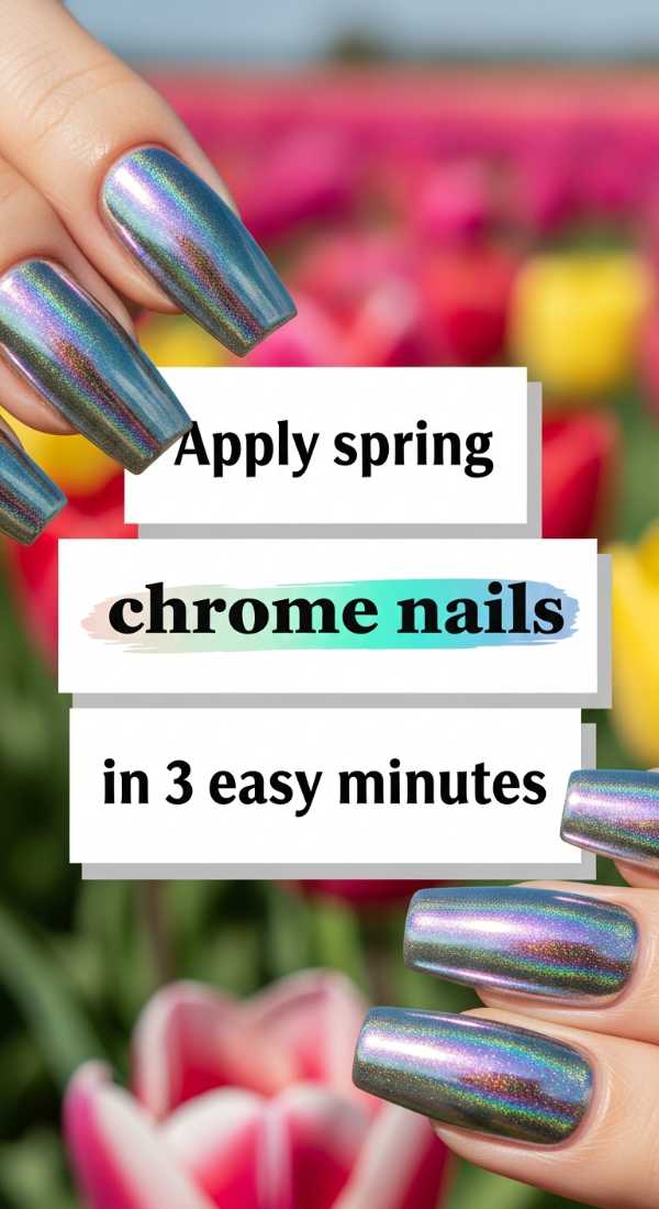 Apply Spring Chrome Nails In 3 Easy Minutes 69e5287915824