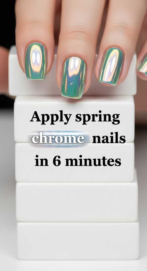 Apply Spring Chrome Nails In 6 Minutes 69ed0baa75b6a