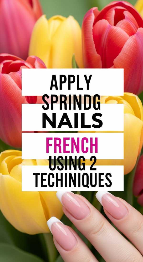 Apply Trendy Spring Nails French Using 2 Techniques 69e3c1cac530a