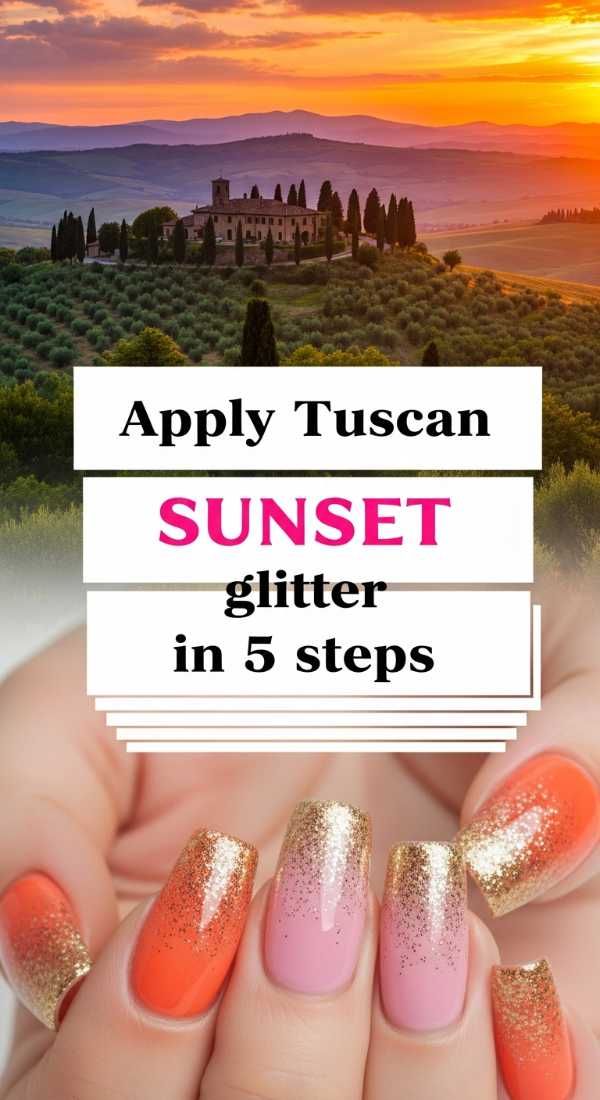 Apply Tuscan Sunset Glitter In 5 Steps 69e4c2fa1e8c1