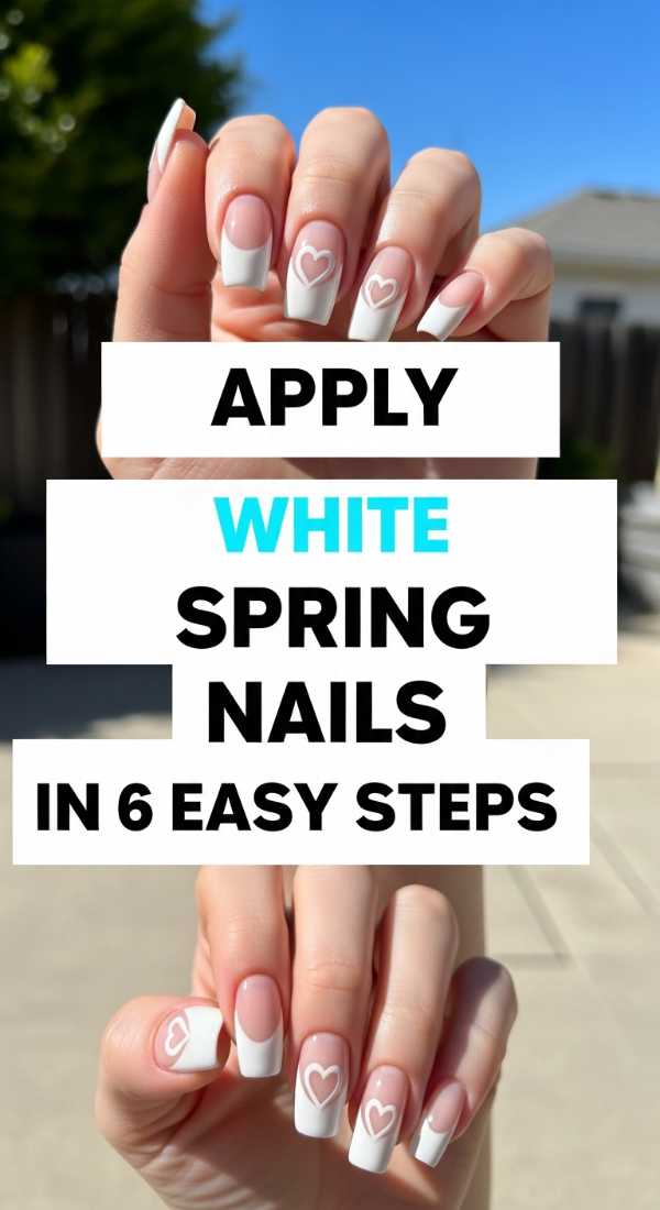 Apply White Spring Nails In 6 Easy Steps 69e66161ad7d1