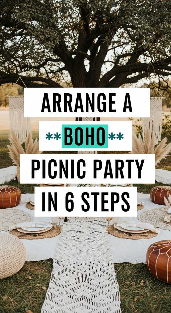 Arrange A Boho Picnic Party In 6 Steps 69efae5437cc0