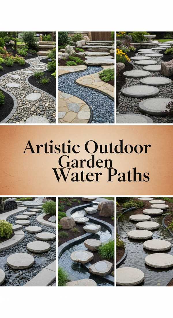 Artistic Outdoor Garden Water Paths 69f3a6a257e01