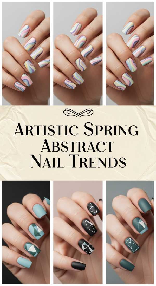 Artistic Spring Abstract Nail Trends 69ee408c129fb
