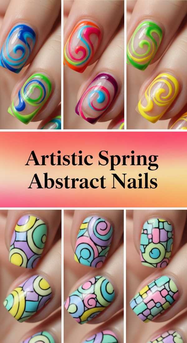 Artistic Spring Abstract Nails 69e2730883f36