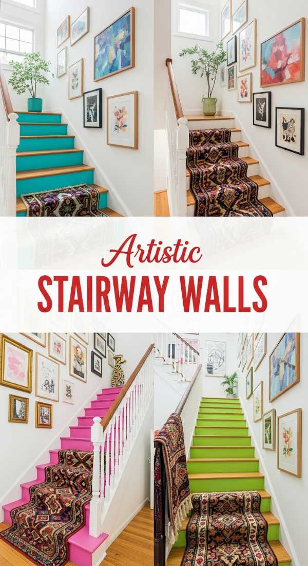 Artistic Stairs Wall Decor Ideas For Every Home 69df1fcb2a1ef