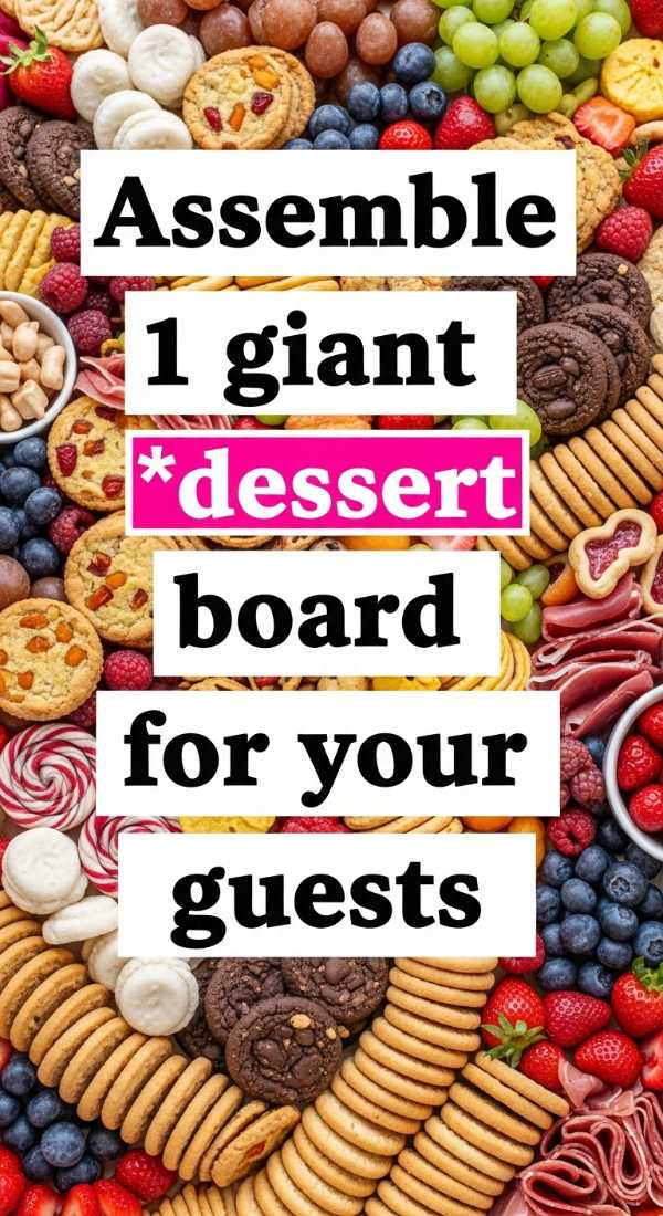 Assemble 1 Giant Dessert Board For Your Guests 69ec86e085a19