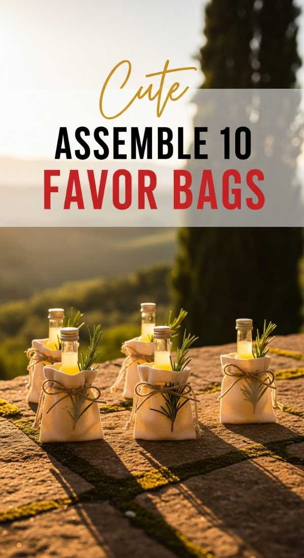 Assemble 10 Chic Italian Themed Favor Bags Easily 69f2f0de85943