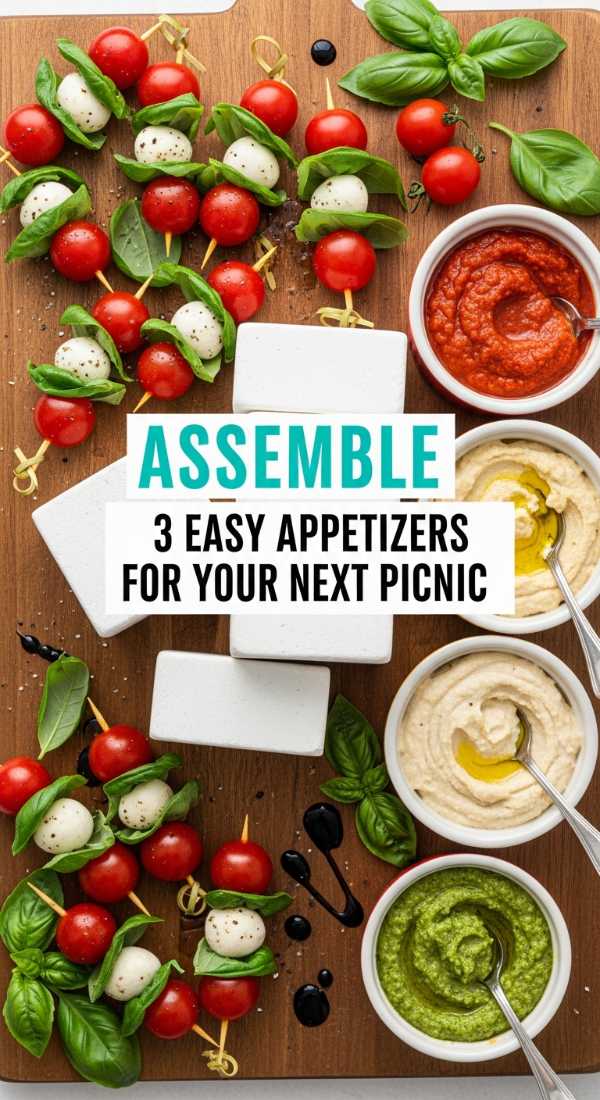 Assemble 3 Easy Appetizers For Your Next Picnic 69e470351470a