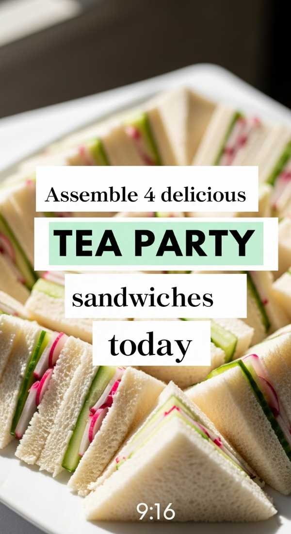 Assemble 4 Delicious Tea Party Sandwiches Today 69e21f0ded0f3