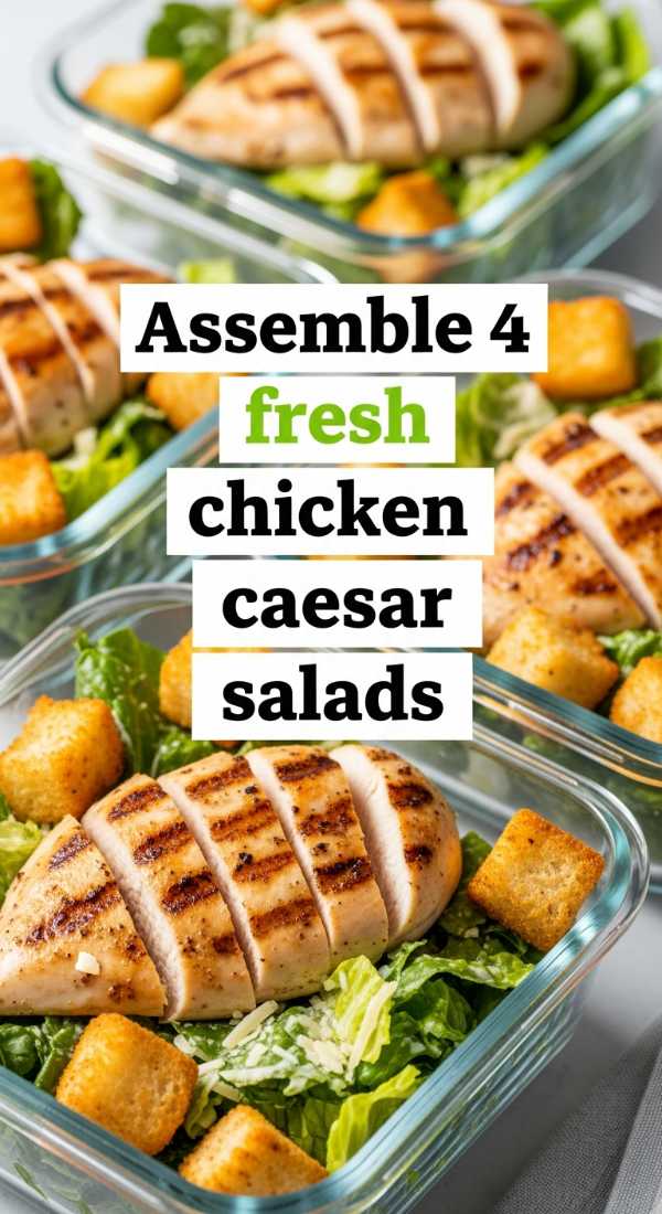 Assemble 4 Fresh Chicken Caesar Salads 69eb7e1d335dc