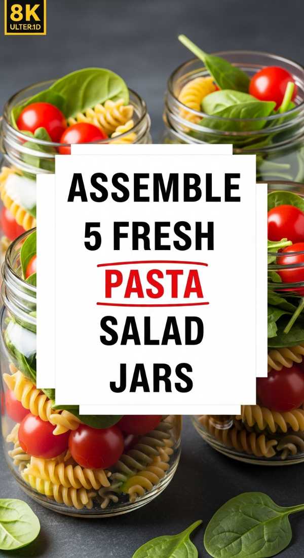 Assemble 5 Fresh Pasta Salad Jars 69e20d3037d7c