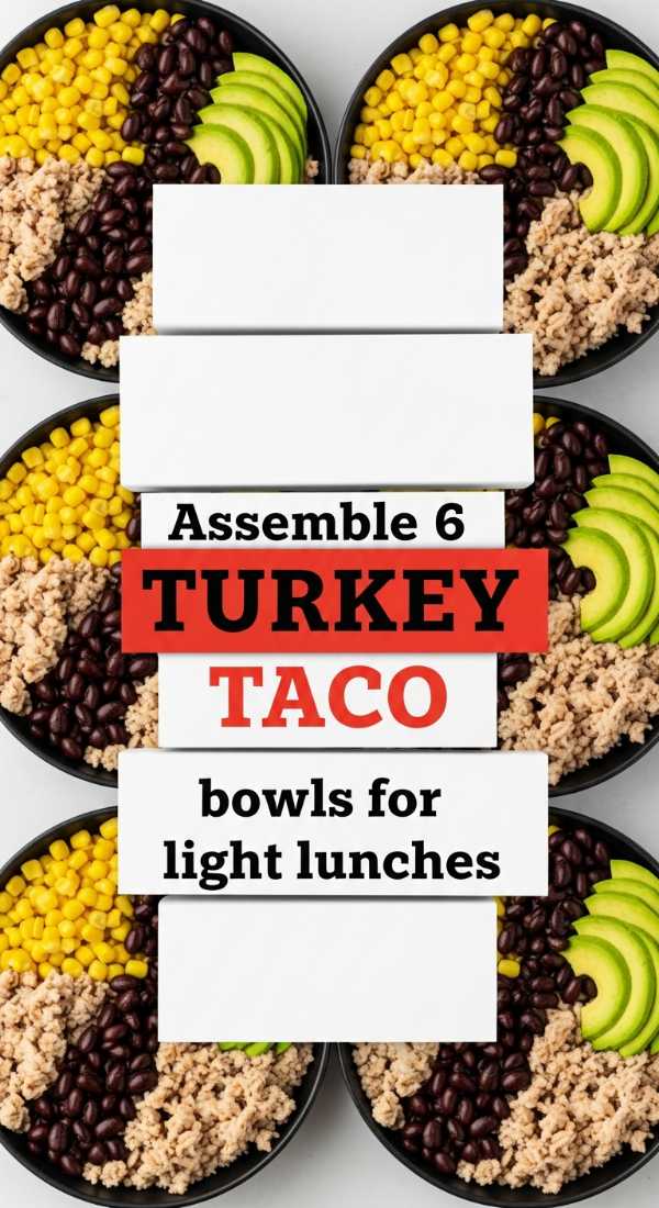 Assemble 6 Turkey Taco Bowls For Light Lunches 69e46e449c9e5