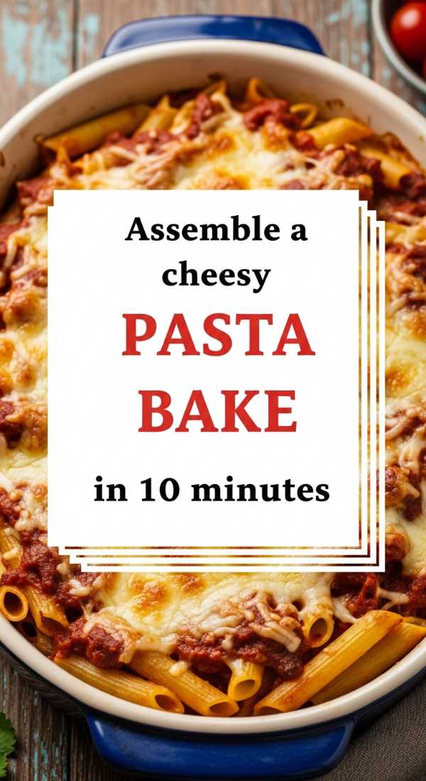 Assemble A Cheesy Pasta Bake In 10 Minutes 69e21f0cdb1fd