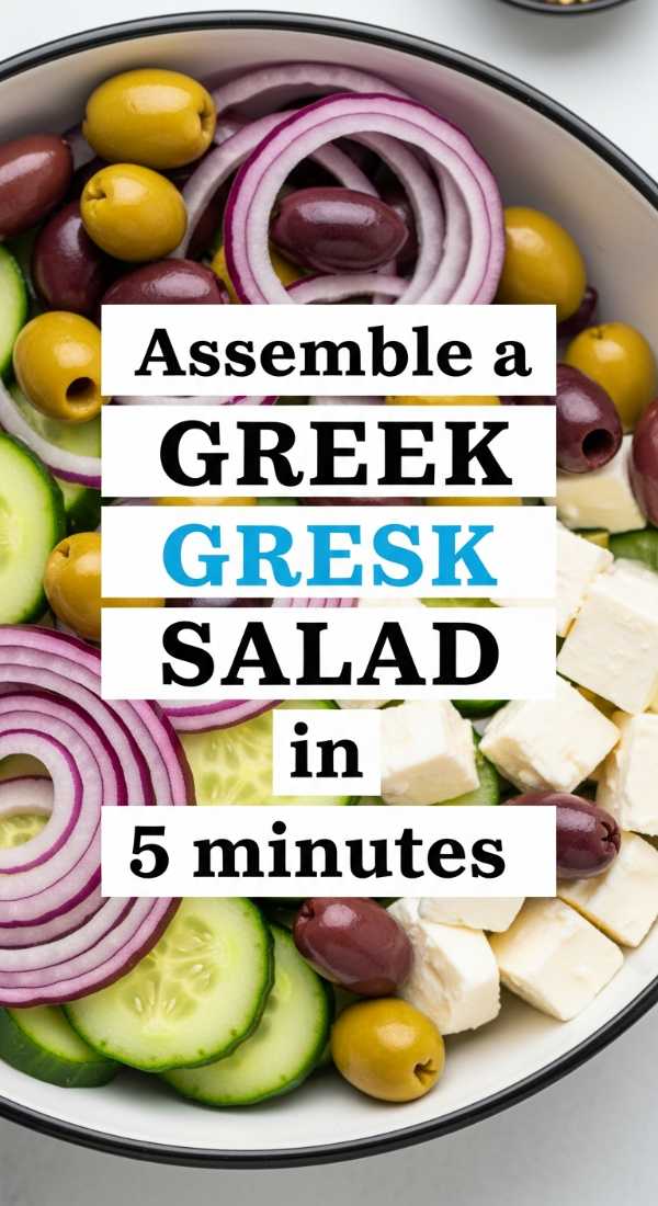 Assemble A Fresh Greek Salad In 5 Minutes 69e70bfbea201