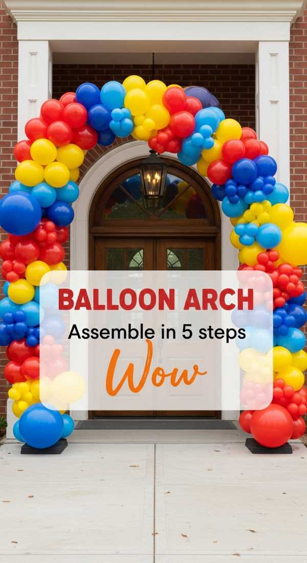 Assemble A Professional Graduation Balloon Arch In 5 Steps 69efa7b21dd20