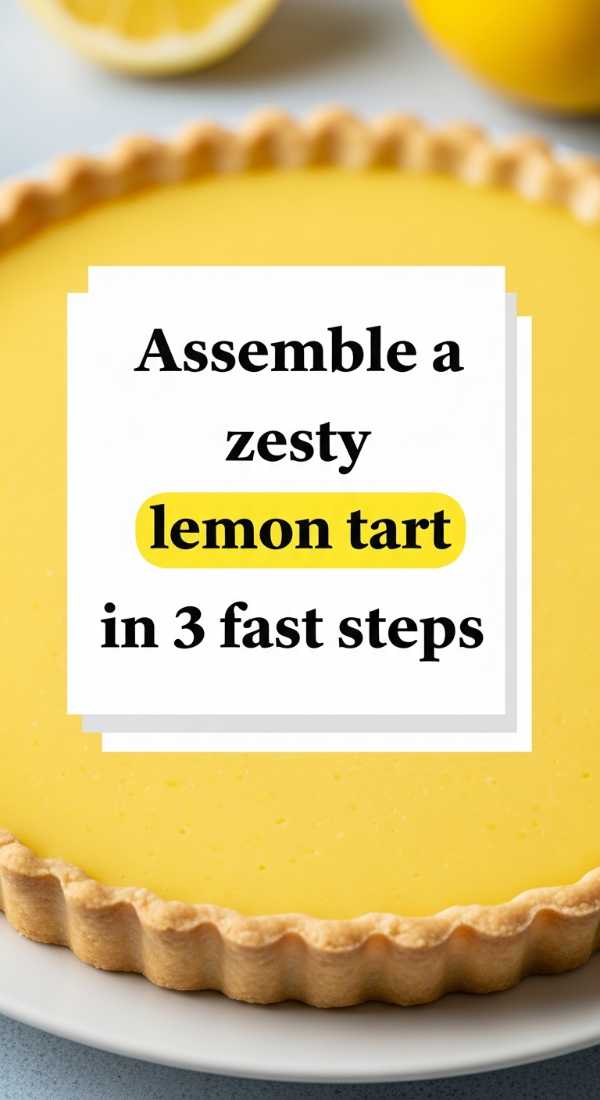 Assemble A Zesty Lemon Tart In 3 Fast Steps 69e20d29eeea1