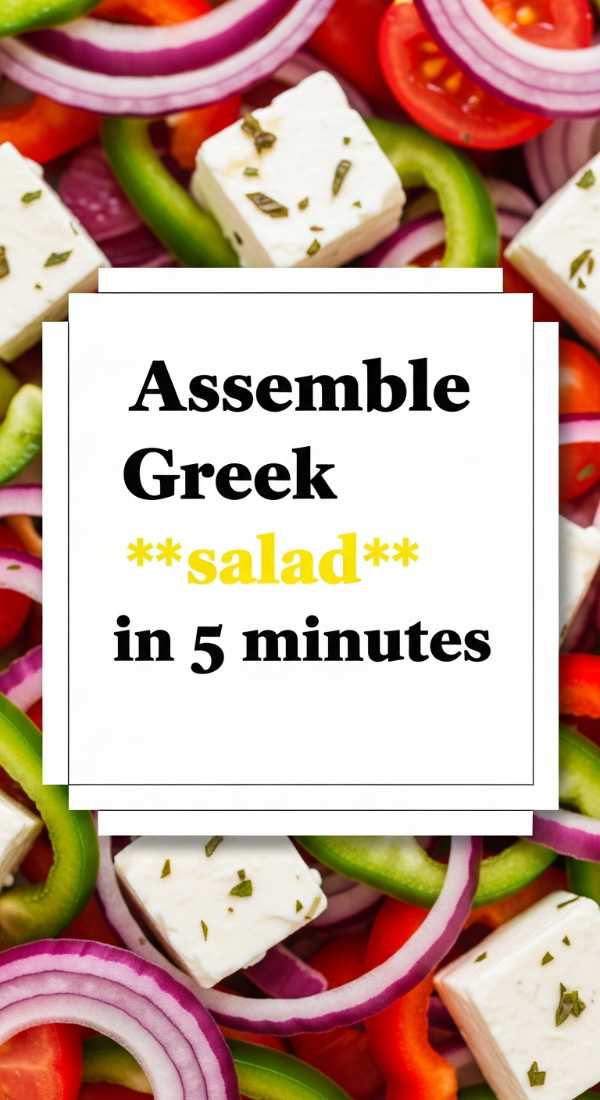 Assemble Greek Salad In 5 Minutes 69e9b55630777