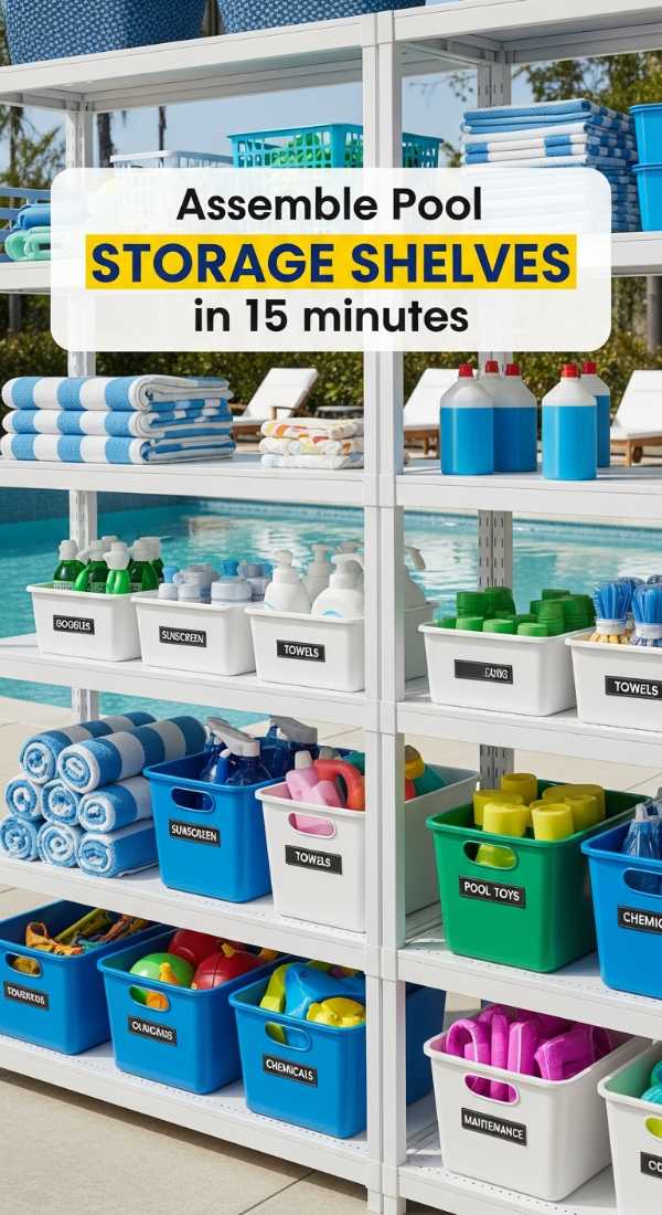 Assemble Pool Storage Shelves In 15 Minutes 69f32c526963c