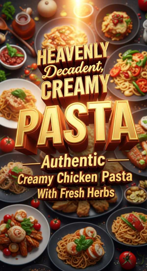 Authentic Herb Creamy Chicken Pasta 69e709a75b193
