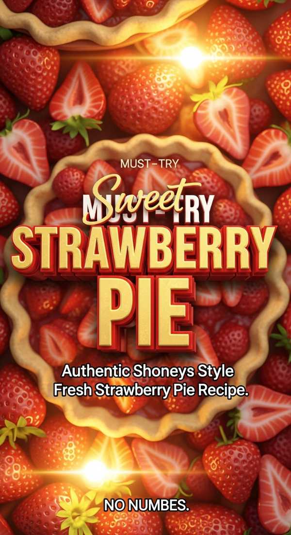 Authentic Shoneys Style Fresh Strawberry Pie 69e70ada28a81