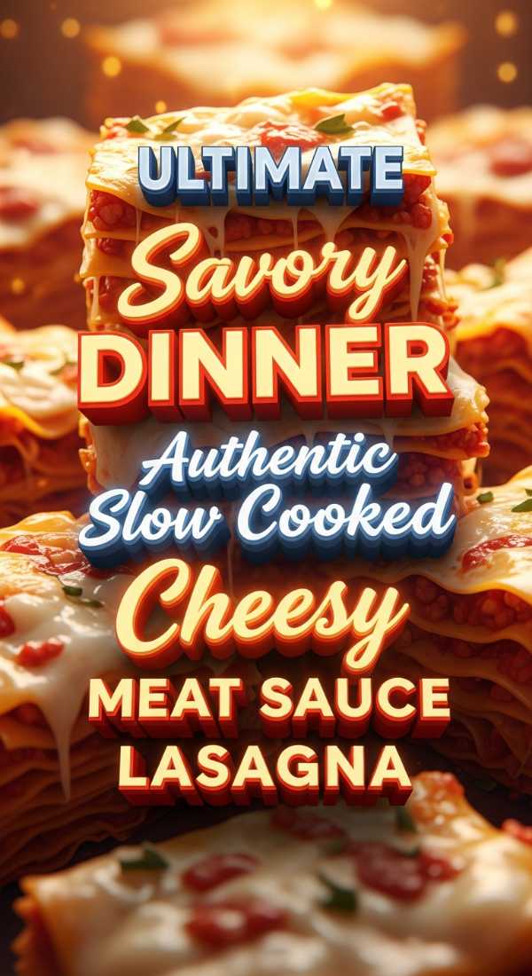 Authentic Slow Cooked Cheesy Meat Sauce Lasagna 69eb2233f135f