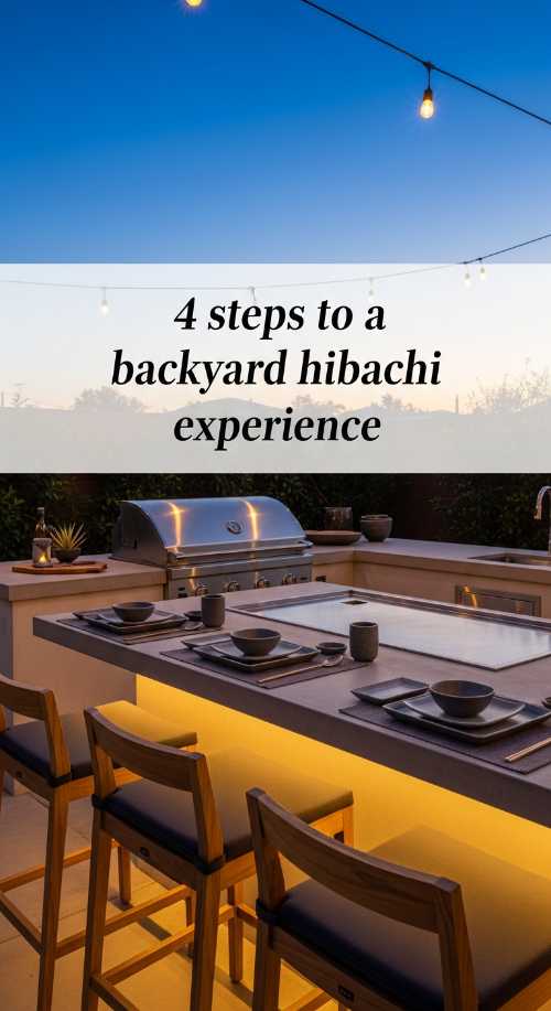 Backyard Hibachi Experience Setup
