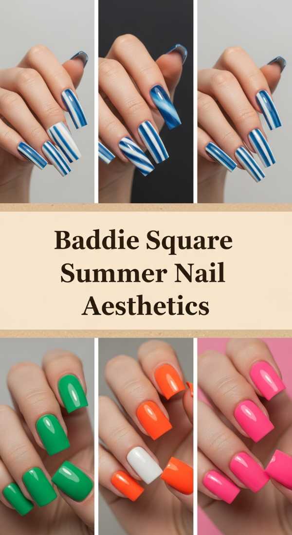 Baddie Square Summer Nail Aesthetics 69ee59234dcb8