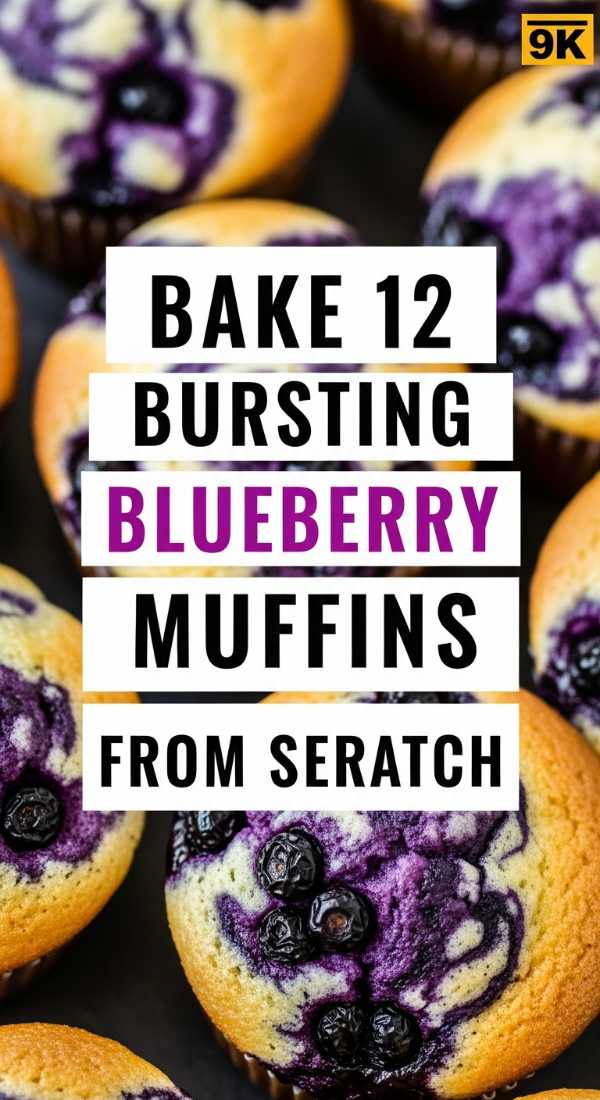 Bake 12 Bursting Blueberry Muffins From Scratch 69ec86efe6ec9