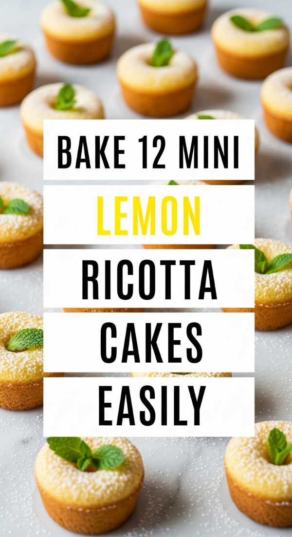 Bake 12 Mini Lemon Ricotta Cakes Easily 69ecb07c8c98b